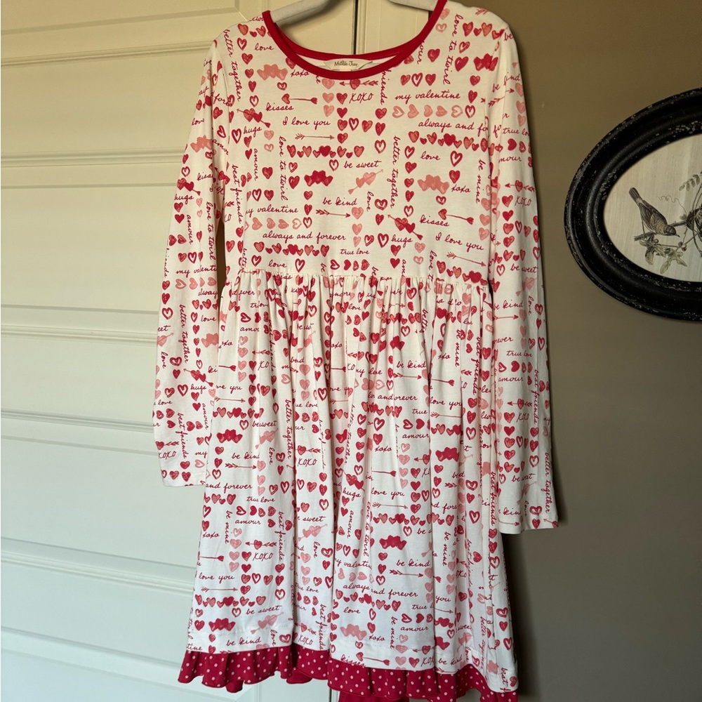 Matilda Jane girls Valentine’s Day knit dress